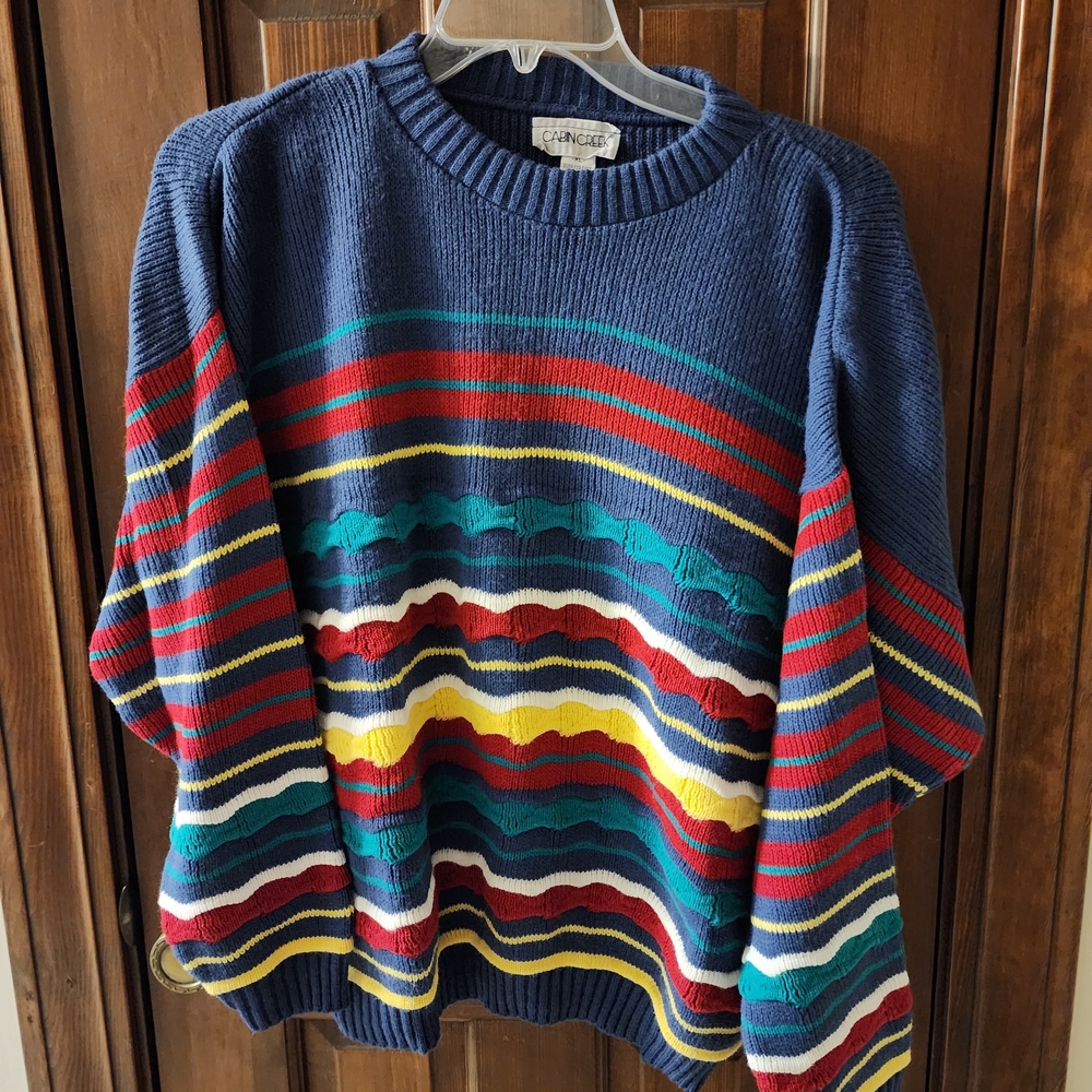 Cabin Creek Men's Multicolor Crewneck Sweater